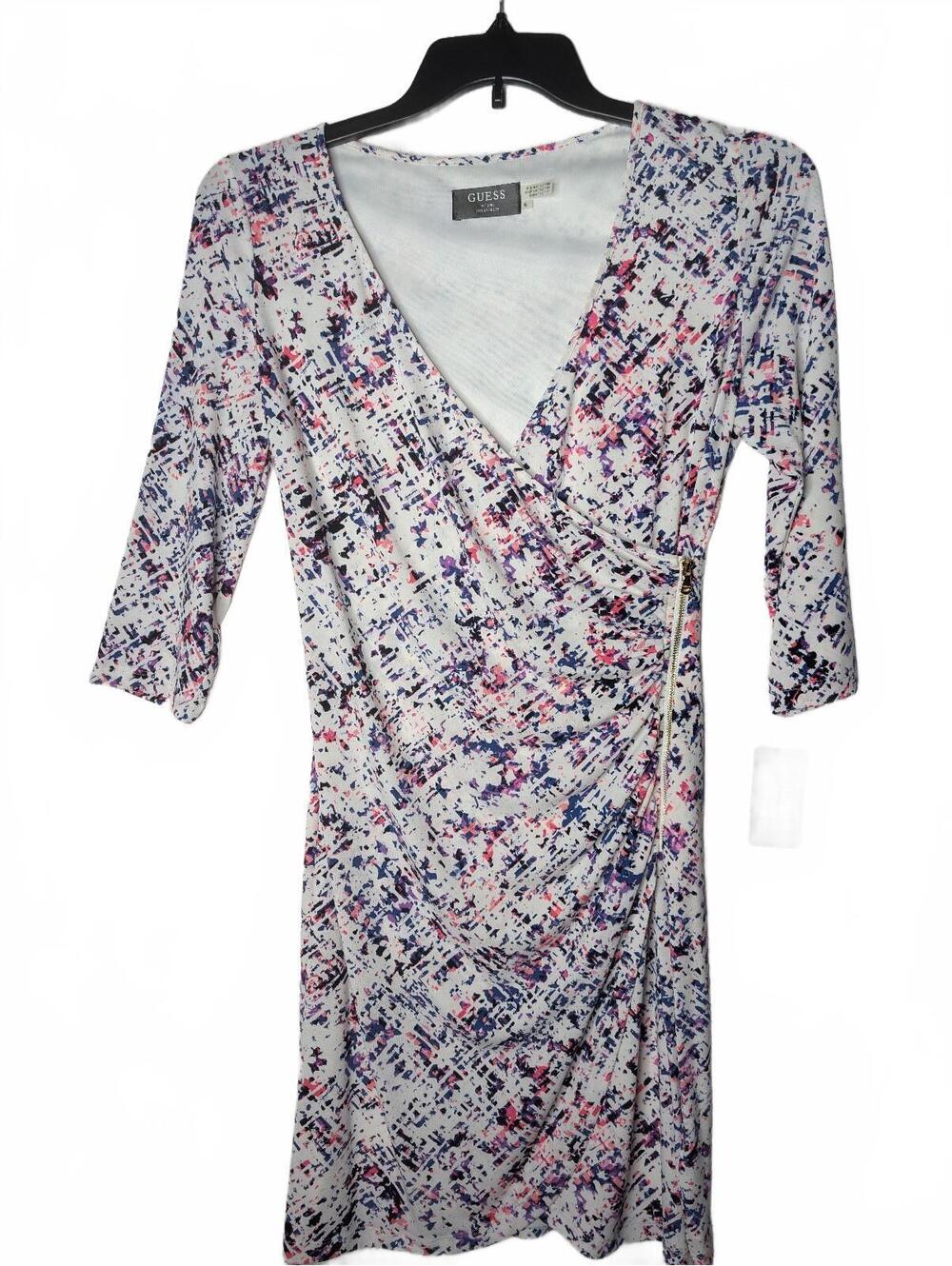 Guess Penelope Multi-Color Wrap Dress Size 6